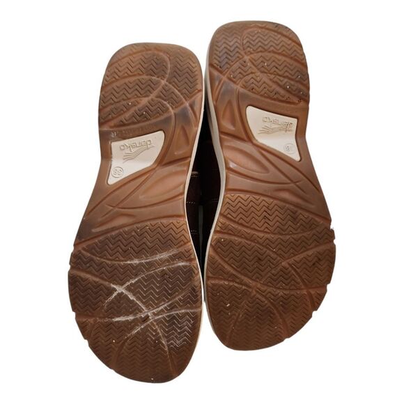 Dansko Shaina Brown Leather Clogs Comfort Non-Slip Size 38/7.5 - Picture 10 of 10